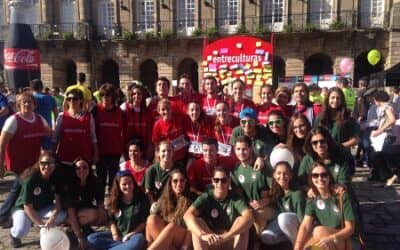 La Silla Roja se coló en la Plaza del Obradoiro