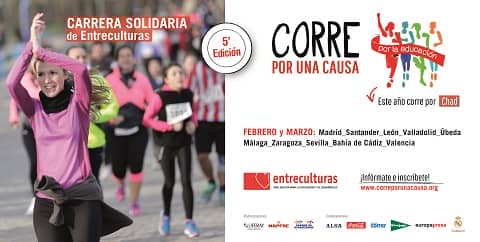 Últimos días para inscribirse en la carrera de Entreculturas Corre por una causa, corre por la educación