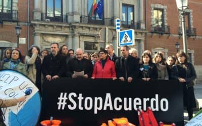 Jesuitas Social en el acto público contra el acuerdo UE-Turquía