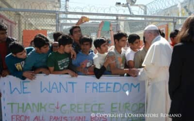 Las entidades de Iglesia que trabajamos con refugiados y migrantes agradecemos al Papa su visita a Lesbos
