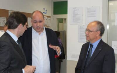 Bankia visita tres obras jesuitas: colegio Padre Piquer, Pueblos Unidos y Casa San Ignacio