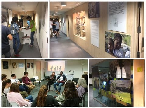 La exposición «Somos Migrantes» estuvo en el Colegio Mayor Loyola