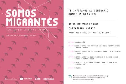Seminario SOMOS MIGRANTES en CaixaForum Madrid