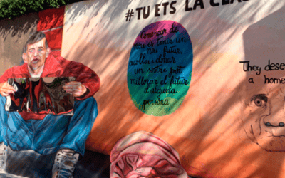 Un mural colectivo que clama #nadiedurmiendoenlacalle