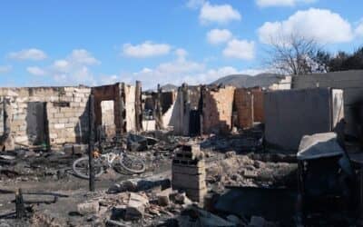 Misión Almería sobre el incendio en el asentamiento de Níjar